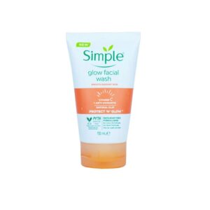 ژل شستشو ویتامین سی سیمپل مدل Glow Facial Wash